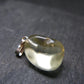 Gem Libyan Desert Glass Tektite Pendant Sterling Silver from Libya - 1.0" - 2.9 Grams
