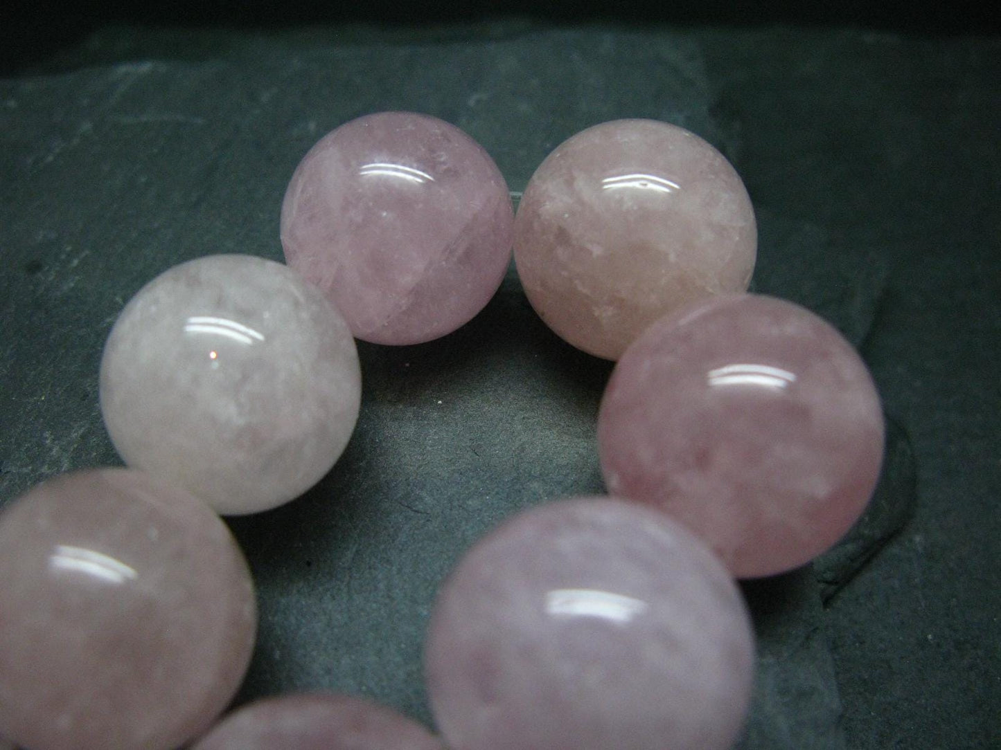 AAA Grade Morganite Genuine Bracelet ~ 7 Inches ~ 20mm Round Beads