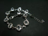 Phenakite Phenacite Cut Gem Silver Bracelet From Nigeria - 7" - 17.3 Grams