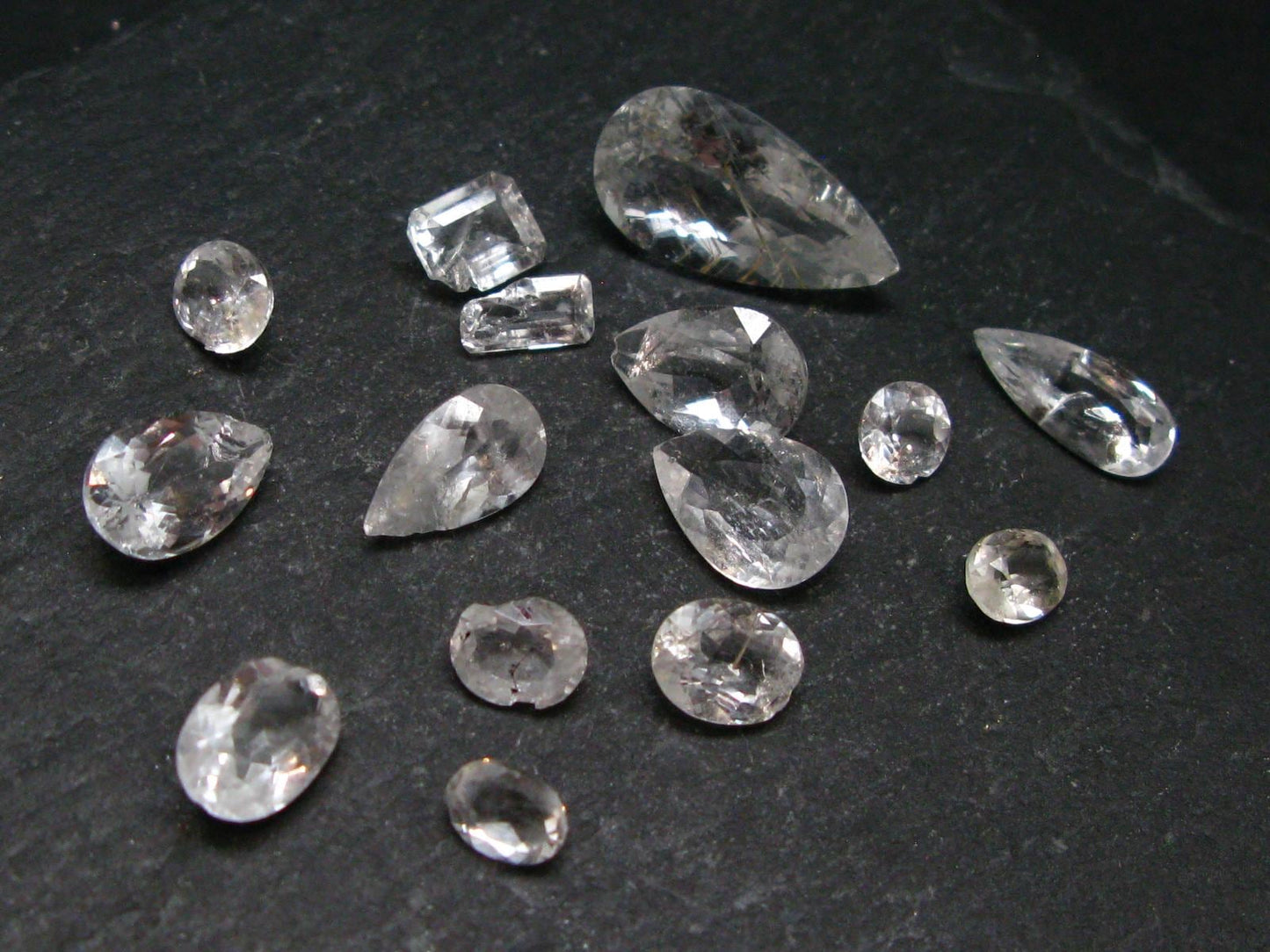 Lot of 15 Gem Phenacite Phenakite Chipped Cut Stones From Nigeria - 29.09 Carats