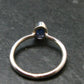 Benitoite Silver Ring From California - Size 6 - 1.84 Grams