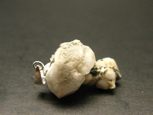 Large Perfect Analcime Silver Pendant from Canada - 1.1" - 3.96 Grams