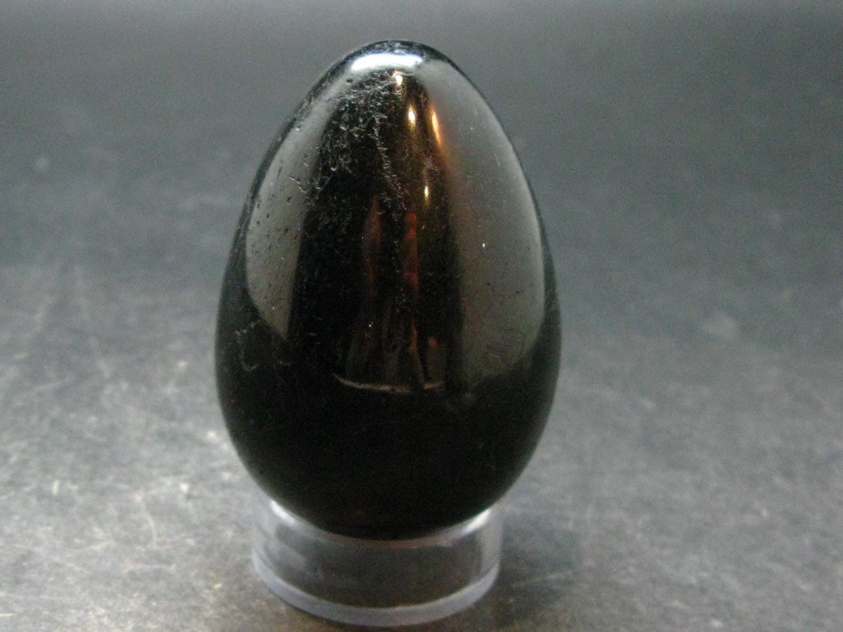Black Tourmaline Schorl 2.4" Egg From Brazil - 160.0 Grams
