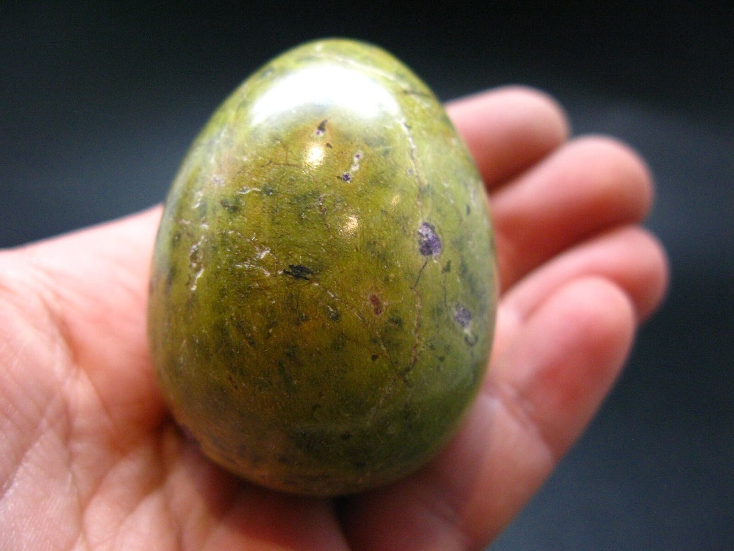 Rare Atlantasite Stichtite + Serpentine Egg from Australia - 2.0"