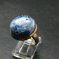 Blue Ice Glacierite Silver Ring from Indonesia - Size 8- 7.07 Grams
