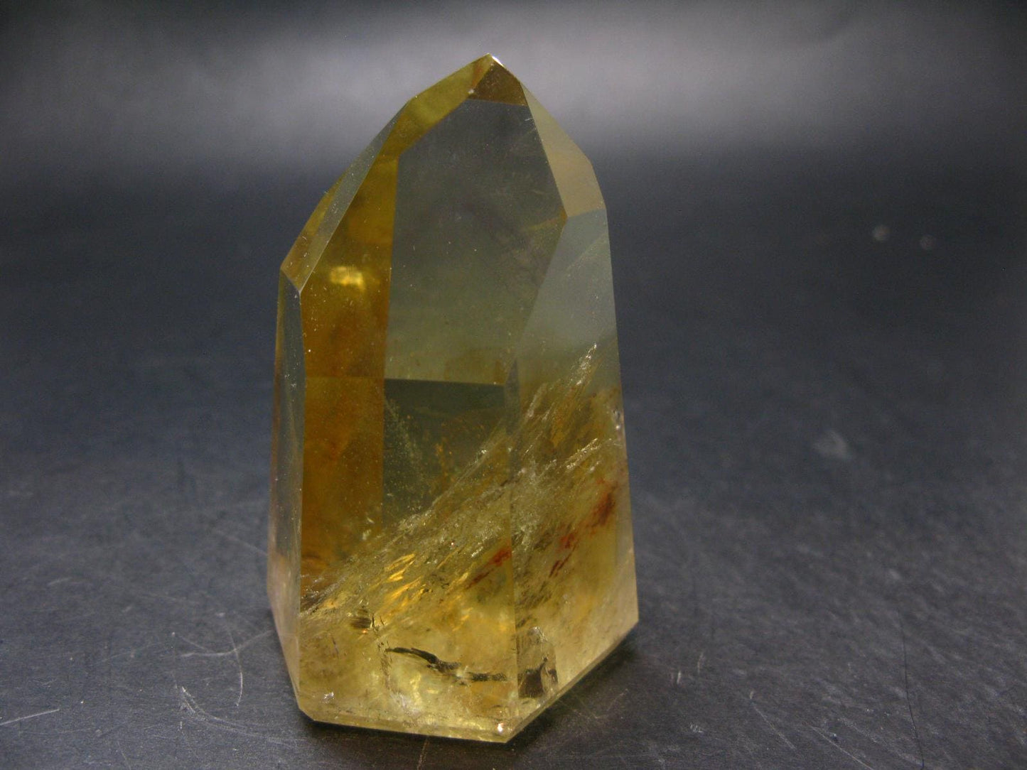 Citrine Unheated Polished Crystal From Brazil - 2.9" - 199.23 Grams