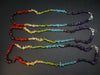 Bright and Happy! Fantastic Set of Three Natural 7 Chakra Balancing Multicolor Gems Freeform Bead Necklace - 20"