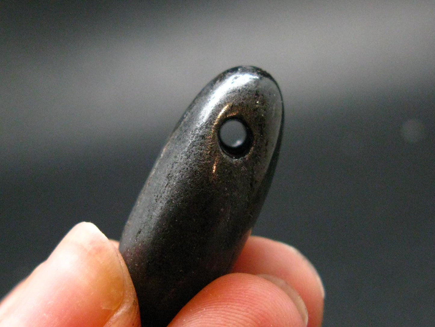 Rare ISUA Stone Metal Free Pendant From Greenland - 1.1" - 12.47 Grams