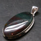 Bloodstone Silver Plated Pendant From India - 1.8" - 8.0 Grams