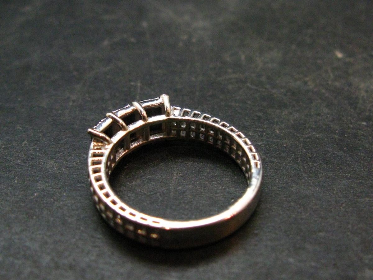 Muonionalusta Meteorite Sterling Silver Ring from Sweden - 3.36 Grams - Size 8