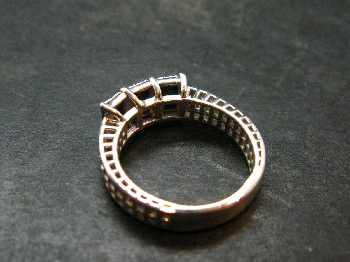 Muonionalusta Meteorite Sterling Silver Ring from Sweden - 2.94 Grams - Size 6