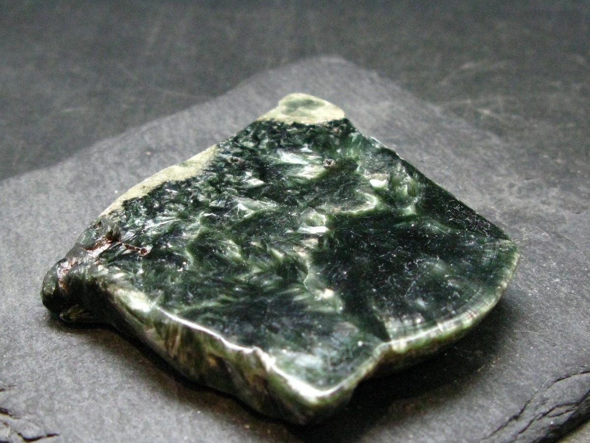 Nice Polished Seraphinite Clinochlore Stalactite Slab From Russia - 2.0" - 52.87 Grams