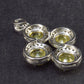 Nice Natural Faceted Yellow Sapphire 925 Sterling Silver Pendant - 1.1" - 3.0 Grams