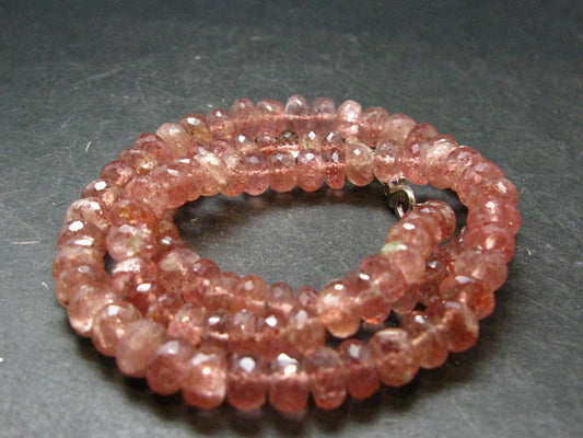 Strawberry Quartz Necklace ~ 19 Inches ~ 36.75 Grams