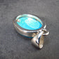 Turquoise Silver Pendant - 1.2" - 4.99 Grams