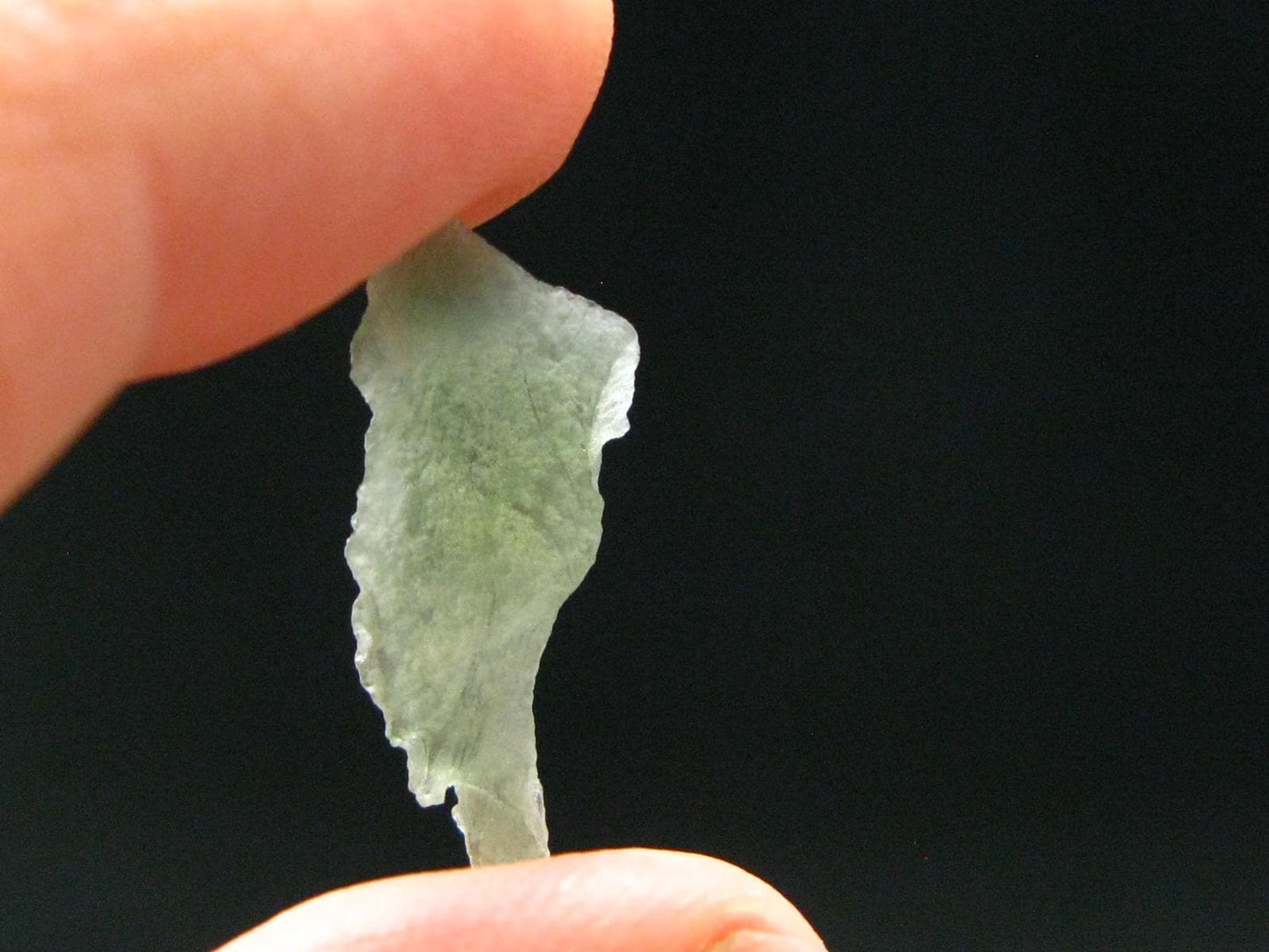 Moldavite Tektite Raw Piece from Czech Republic - 0.9" - 3.20 Carats - 0.64 Grams