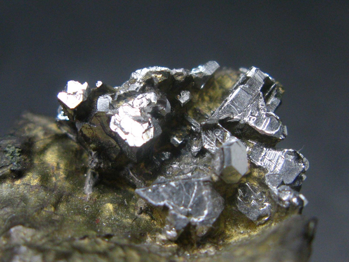 Sperrylite Crystals On Matrix From Norilsk Russia - 1.6" - 10+ Crystals