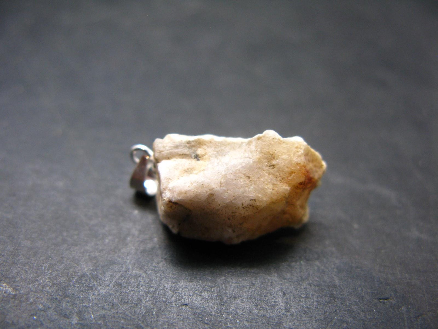 Rare Pink Tugtupite Sterling Silver Pendant From Greenland - 0.9" - 2.55 Grams