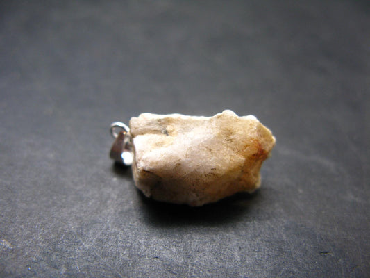 Rare Pink Tugtupite Sterling Silver Pendant From Greenland - 0.9" - 2.55 Grams