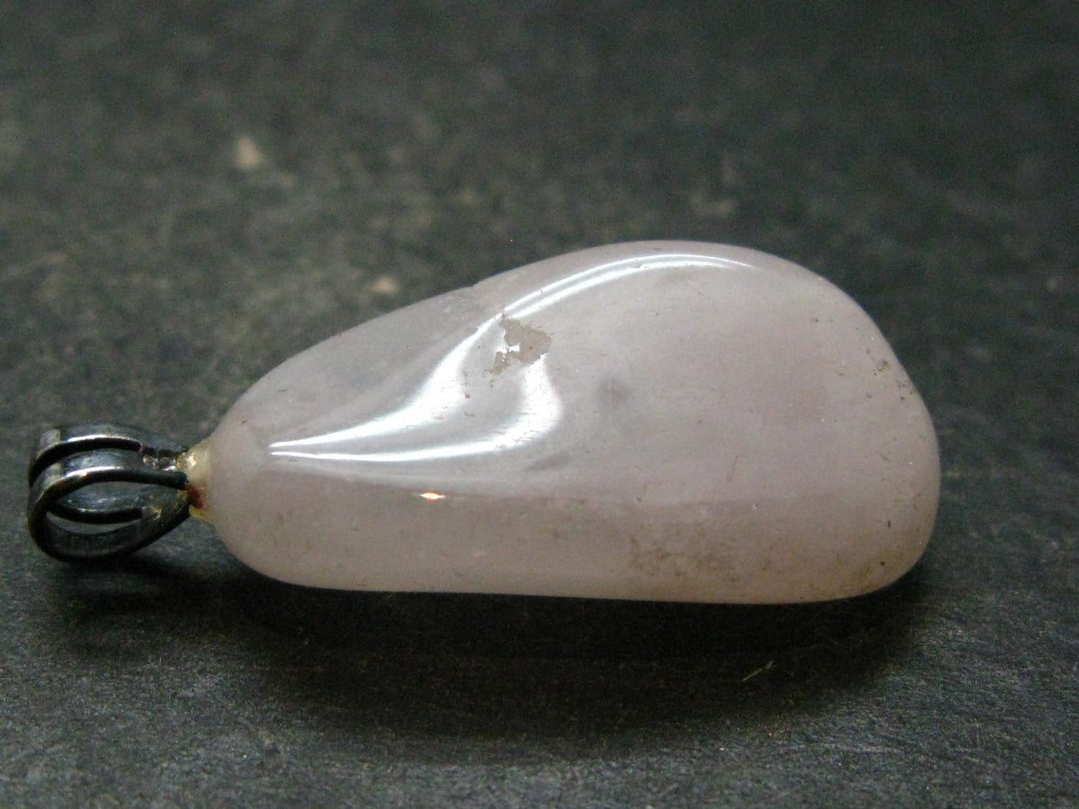Pink Petalite Silver Pendant from Canada - 1.2" - 3.91 Grams