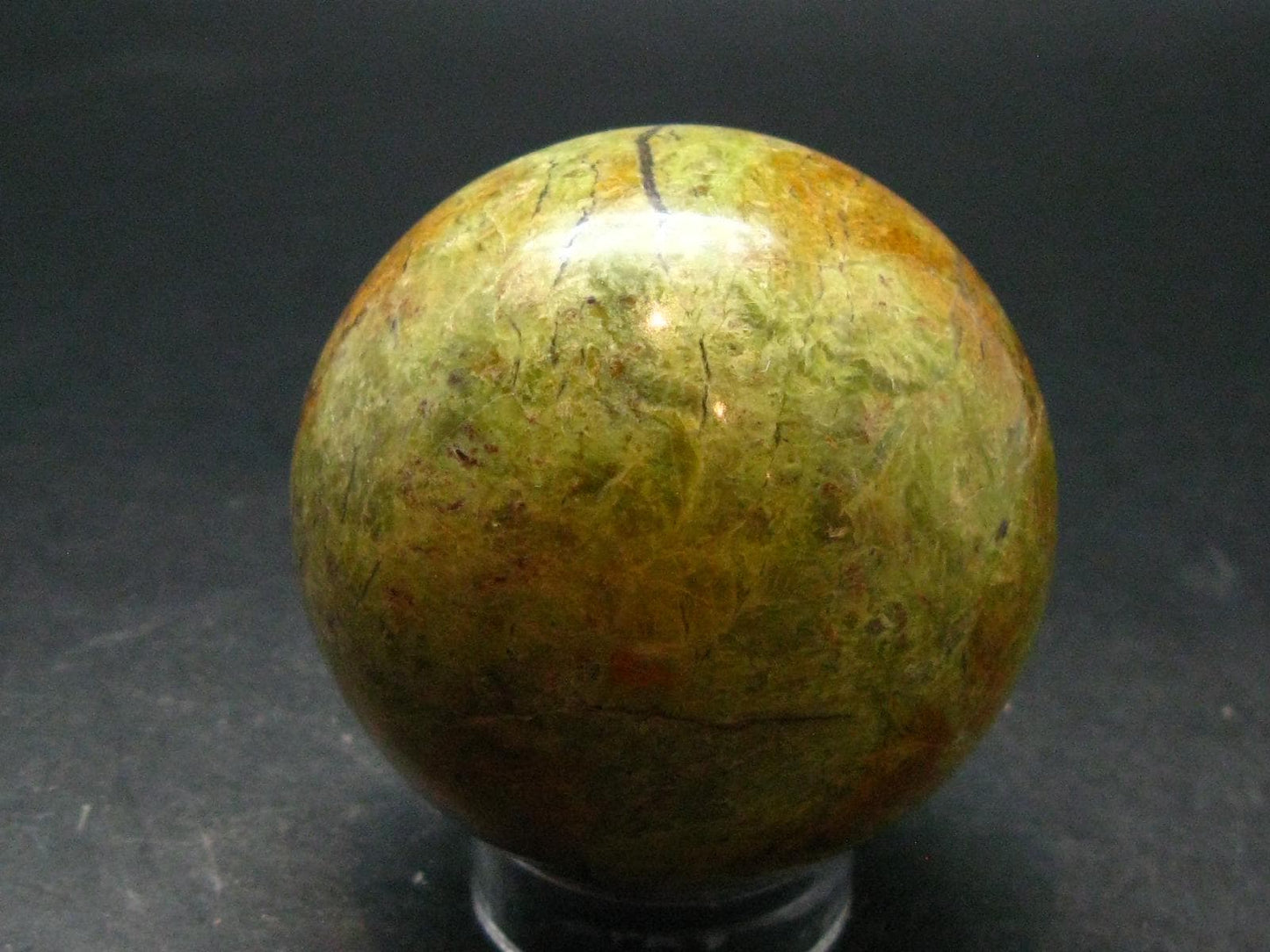 Rare Green Opal Sphere From Peru- 2.3" - 224.0 Grams