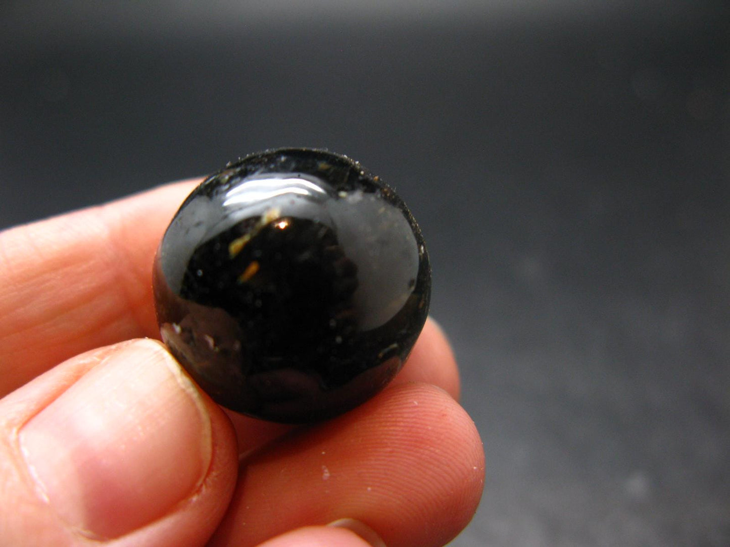 Nuumite Nuummite Sphere Ball From Greenland - 0.7" - 13.18 Grams