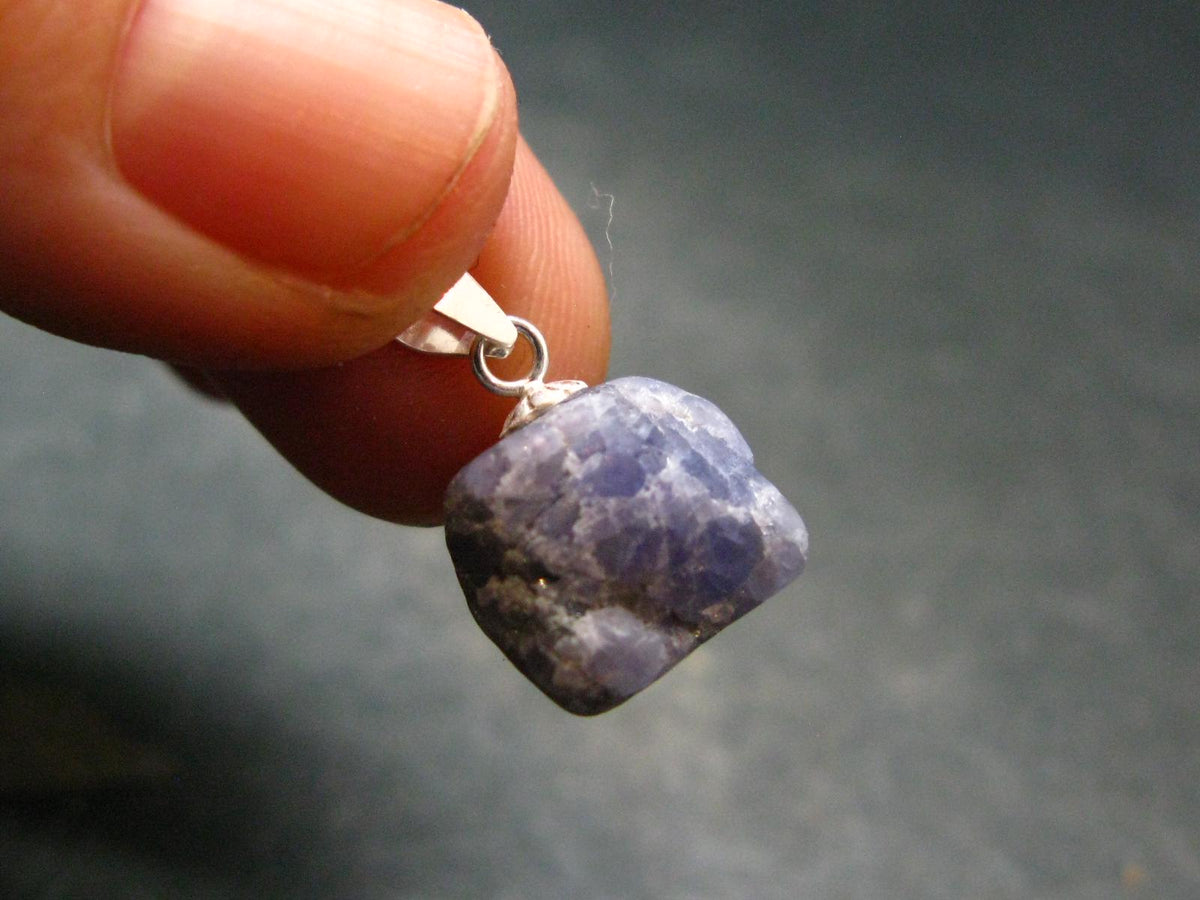 Tanzanite Pendant In Sterling Silver From Tanzania - 0.7" - 2.0 Grams