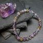 Ametrine Genuine Bracelet ~ 7 Inches ~ 6mm Round Beads