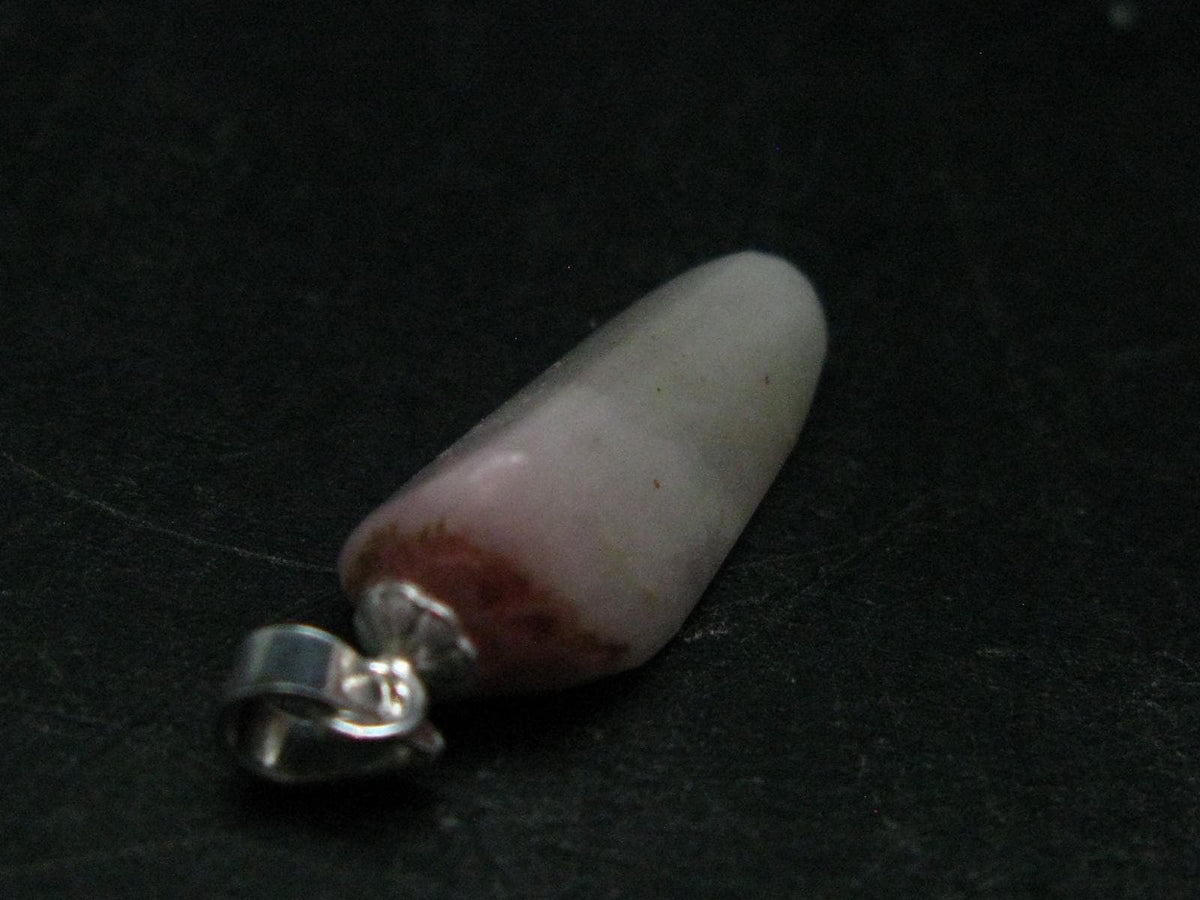Rare Pink Tugtupite Sterling Silver Pendant From Greenland - 0.8" - 1.53 Grams