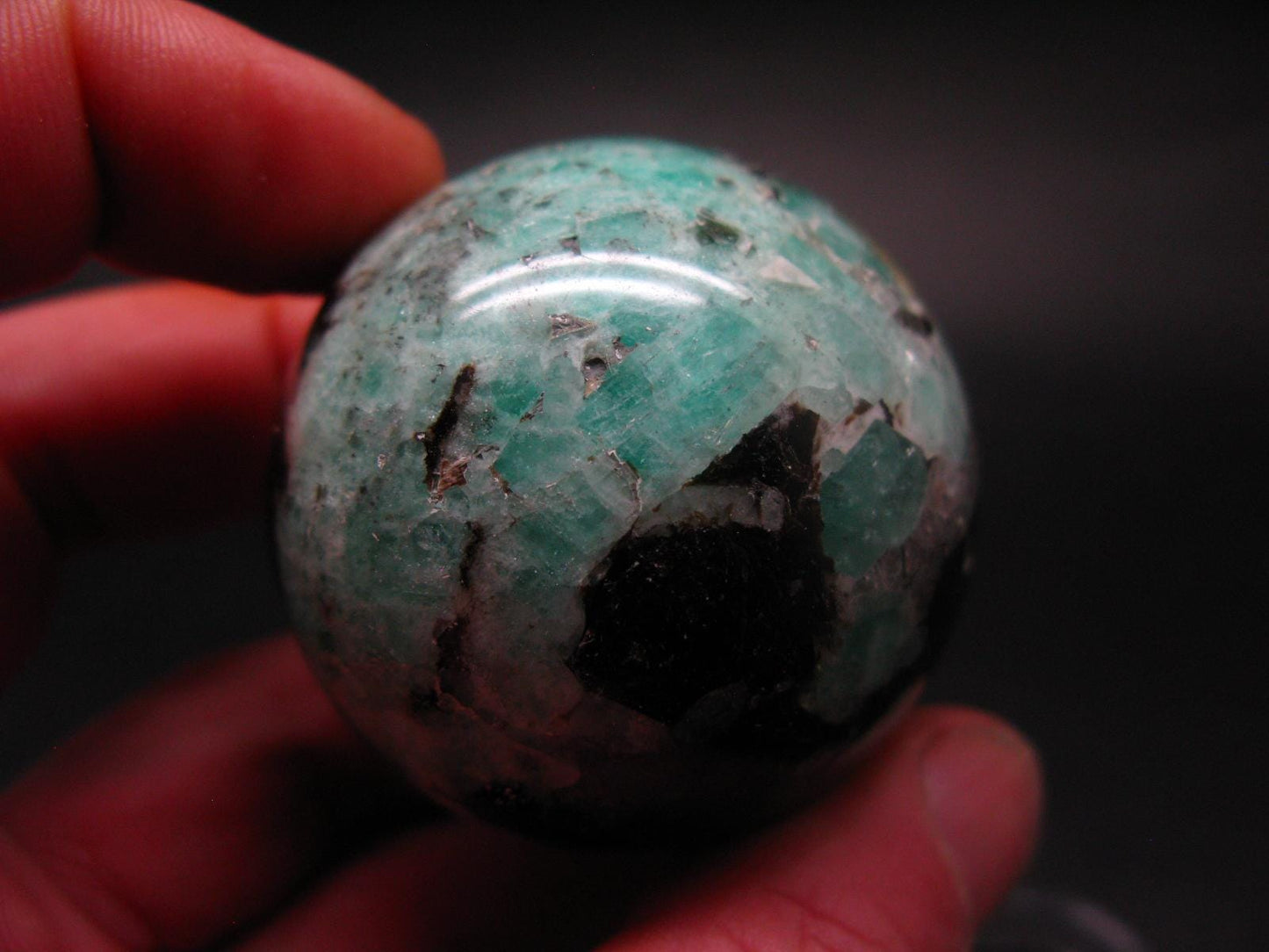 Emerald Sphere Ball From Russia - 1.9" - 149 Grams