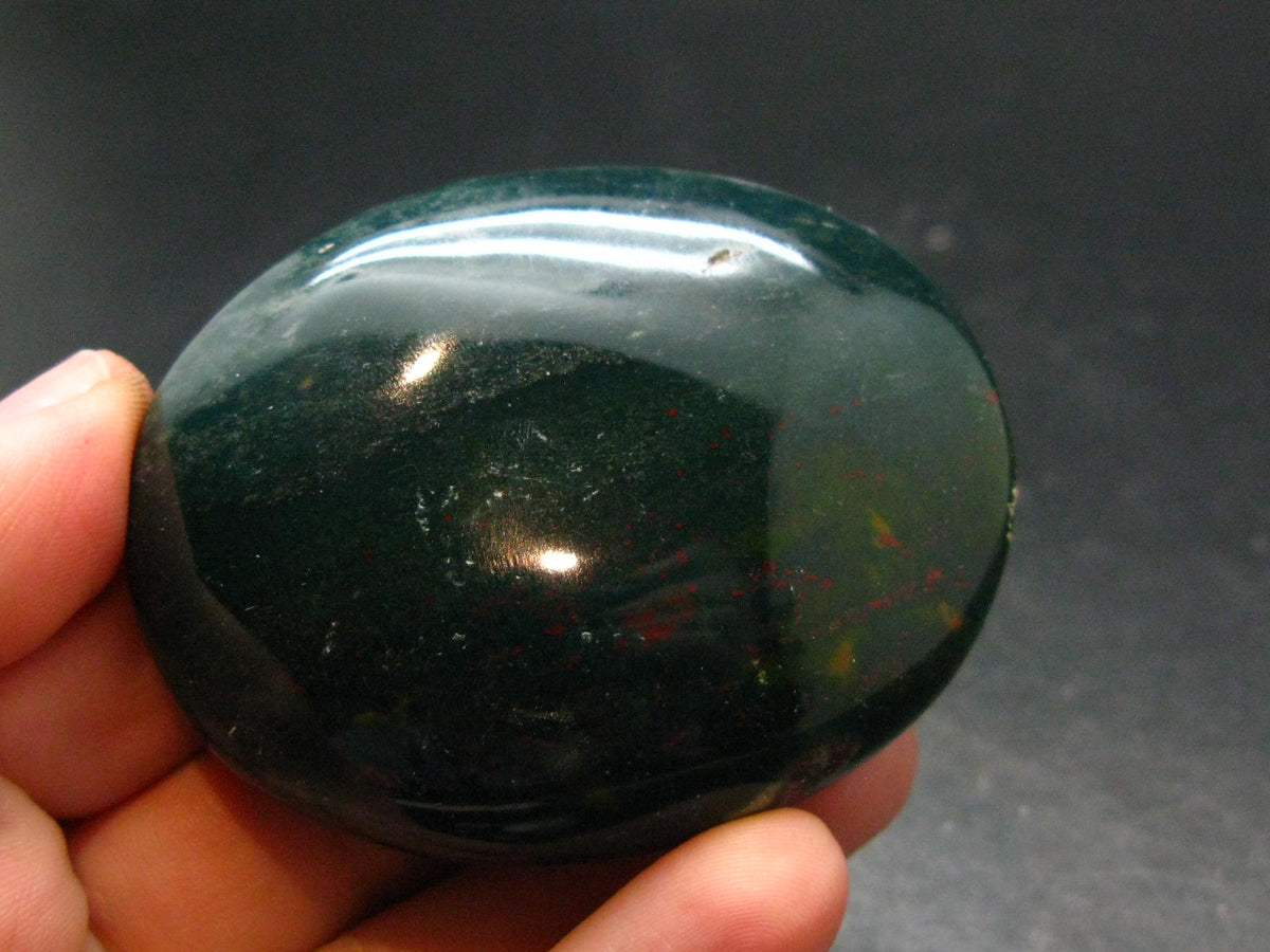 Bloodstone Tumbled Stone From India - 2.3" - 78.21 Grams