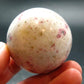 Large Cinnabar in Quartz Sphere from Peru - 161.76 Grams - 1.9"