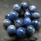 Blue Kyanite Genuine Bracelet ~ 7 Inches ~ 12mm Round Beads