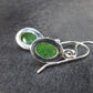 Tsavorite Gem Green Garnet Sterling Silver Earrings from Tanzania - 3.10 Grams