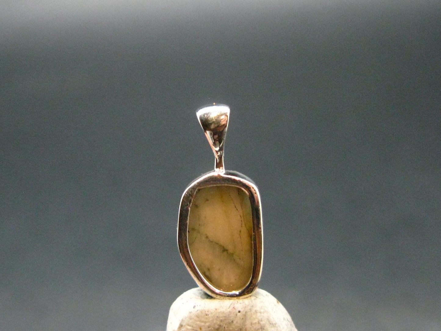 Phenakite Phenacite Crystal Silver Pendant From Brazil - 0.7" - 1.12 Grams