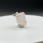 Raw Pink Stone Charm | Natural Crystal Silver Drop