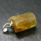 Gem Heliodor Golden Beryl Silver Pendant From Tajikistan - 10.0 Carats - 2.0"