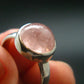 Pink Beryl!! Natural Raw Morganite Silver Ring From Brazil - Size 7 - 3.61 Grams