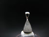 Raw Rare Natrolite Crystal Silver Pendant From Russia - 0.5" - 0.72 Grams