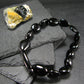 Black Spinel Genuine Bracelet ~ 7 Inches ~ 10mm Tumbled Beads