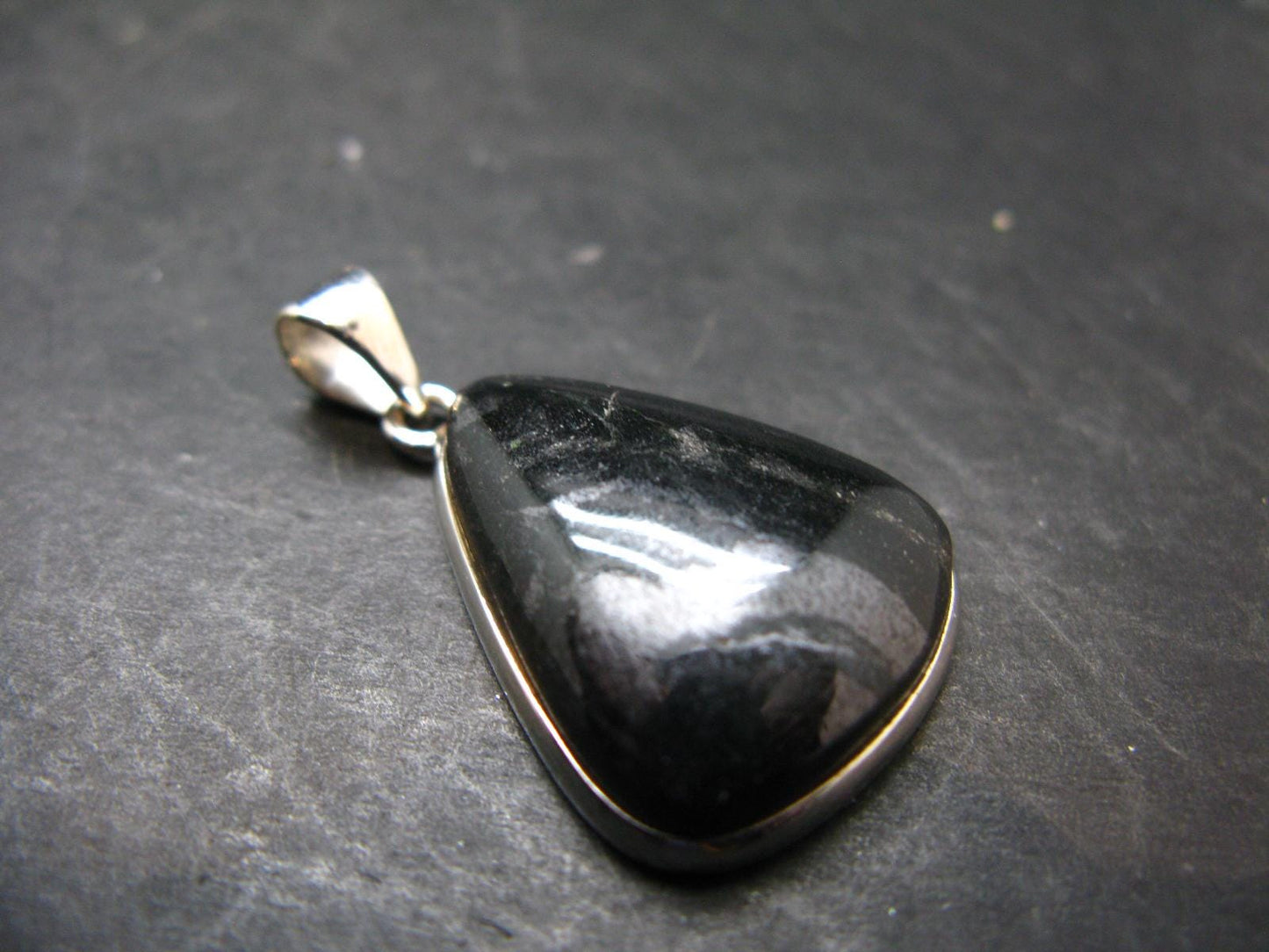 Rare ISUA Stone Silver Pendant From Greenland - 1.5" - 8.48 Grams
