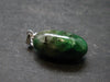 Tsavorite Gem Green Garnet Sterling Silver Pendant From Tanzania - 1.1" - 4.54 Grams