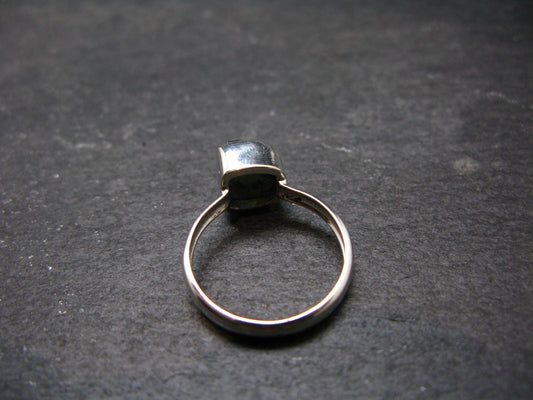 Blue Lazulite Silver Ring From Pakistan - Size 7 - 2.25 Grams