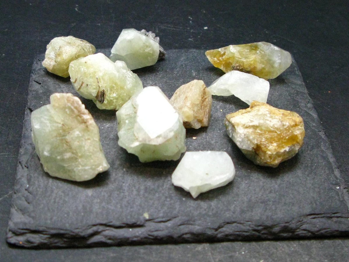 Lot Of 10 Datolite Crystals From Russia - 66.51 Grams