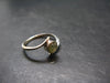 Cute Gem Moldavite Sterling Silver Ring From Czech Republic - Size 7 - 1.6 Grams