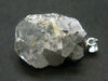 Aquamarine Crystal Silver Pendant From China - 1.2" - 5.58 Grams