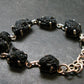 Tibetan Tektite Silver Bracelet ~ 8 Inches ~ 22.43 Grams