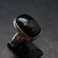 Black Onyx Sterling Silver Ring - Size 6.25 - 6.24 Grams