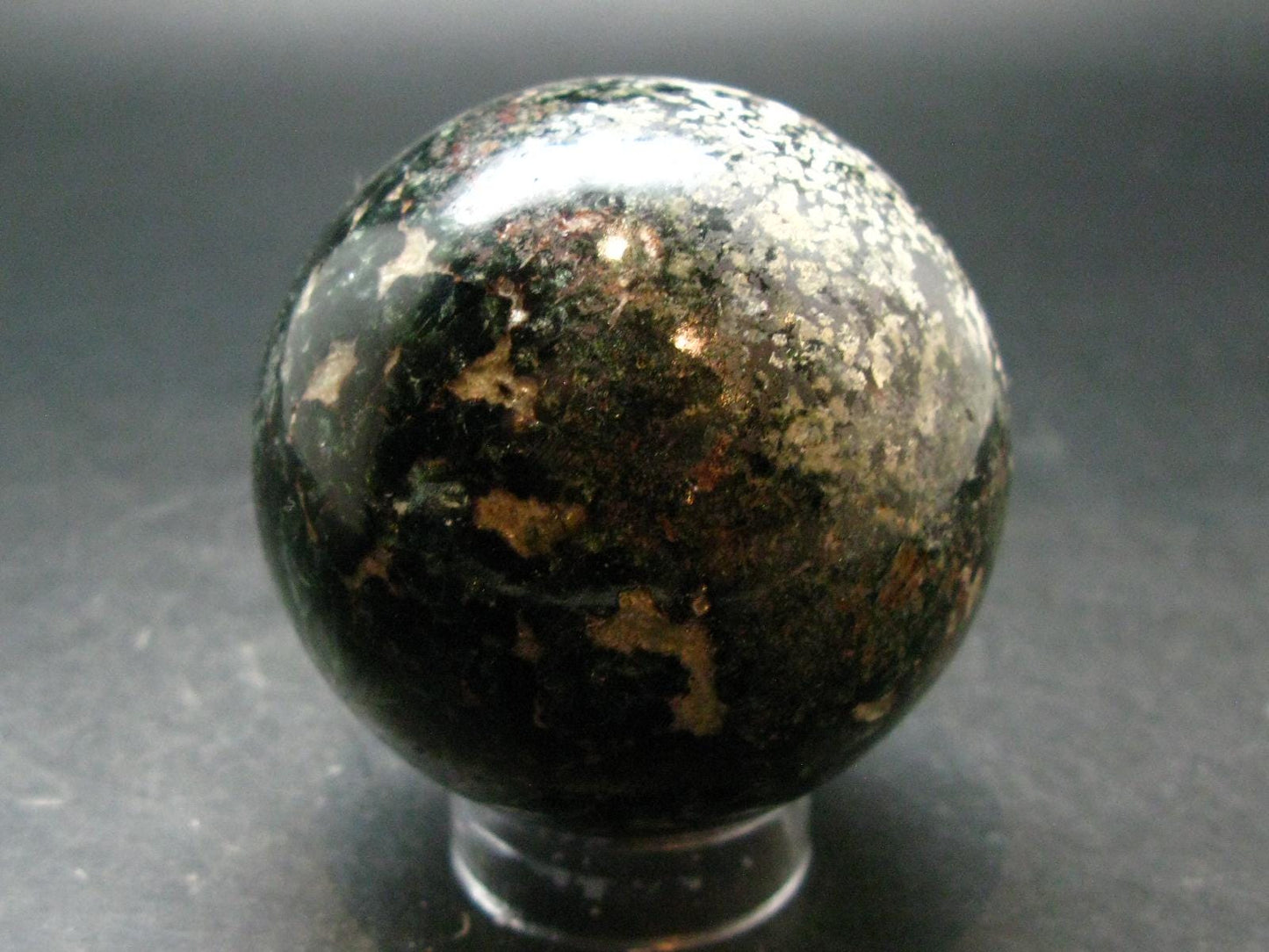 Nice Polished Seraphinite Clinochlore Sphere From Russia - 2.5"