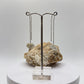 Raw Herderite Crystal Threader Earrings in Sterling Silver - 2.68g